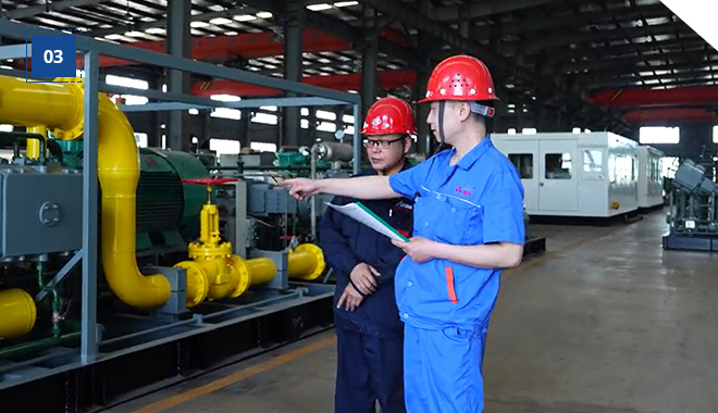 व्यापक गुणवत्ता प्रबंधन का हाइड्रोजन कंप्रेसर