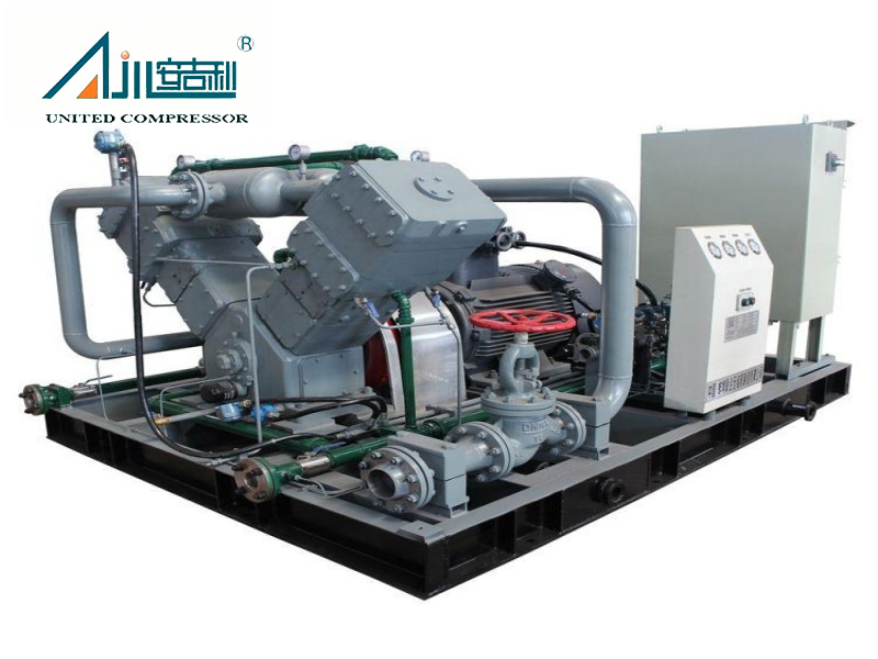 उच्च-प्रवाह 1200Nm³/h तेल-मुक्त वी-प्रकार प्राकृतिक गैस कंप्रेसर